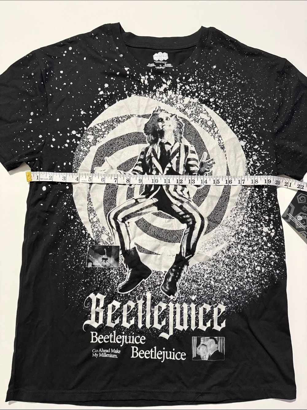 Beetlejuice Graphic Short Sleeve Tee - Black Size   XL